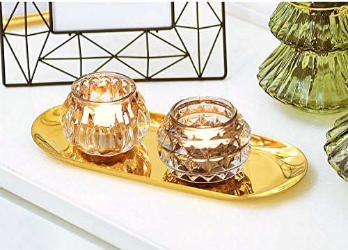 Plateau ovale en acier inoxydable dore GM_30/13 cm