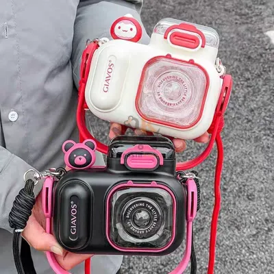 Bouteille en plastique 400 ml en forme de caméra – Originale et pratique