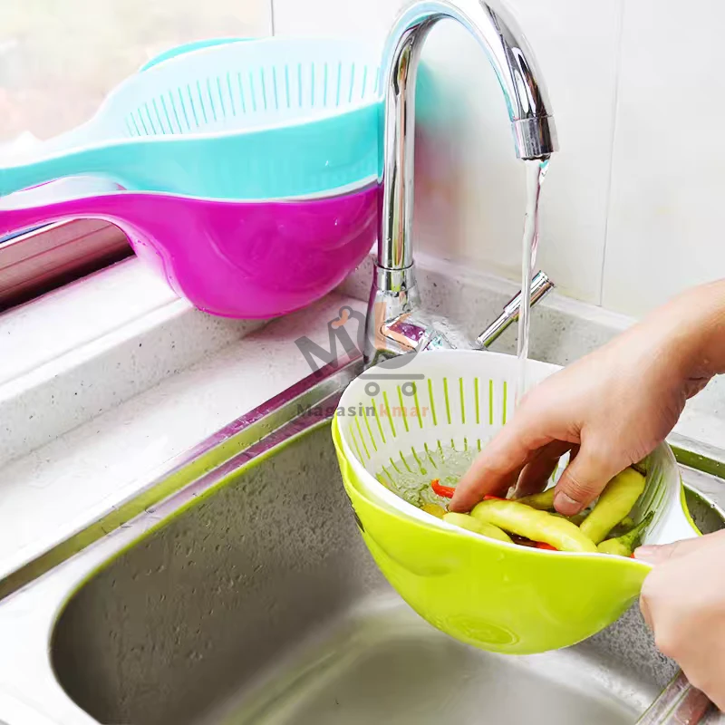 Passoir avec bac en plastique