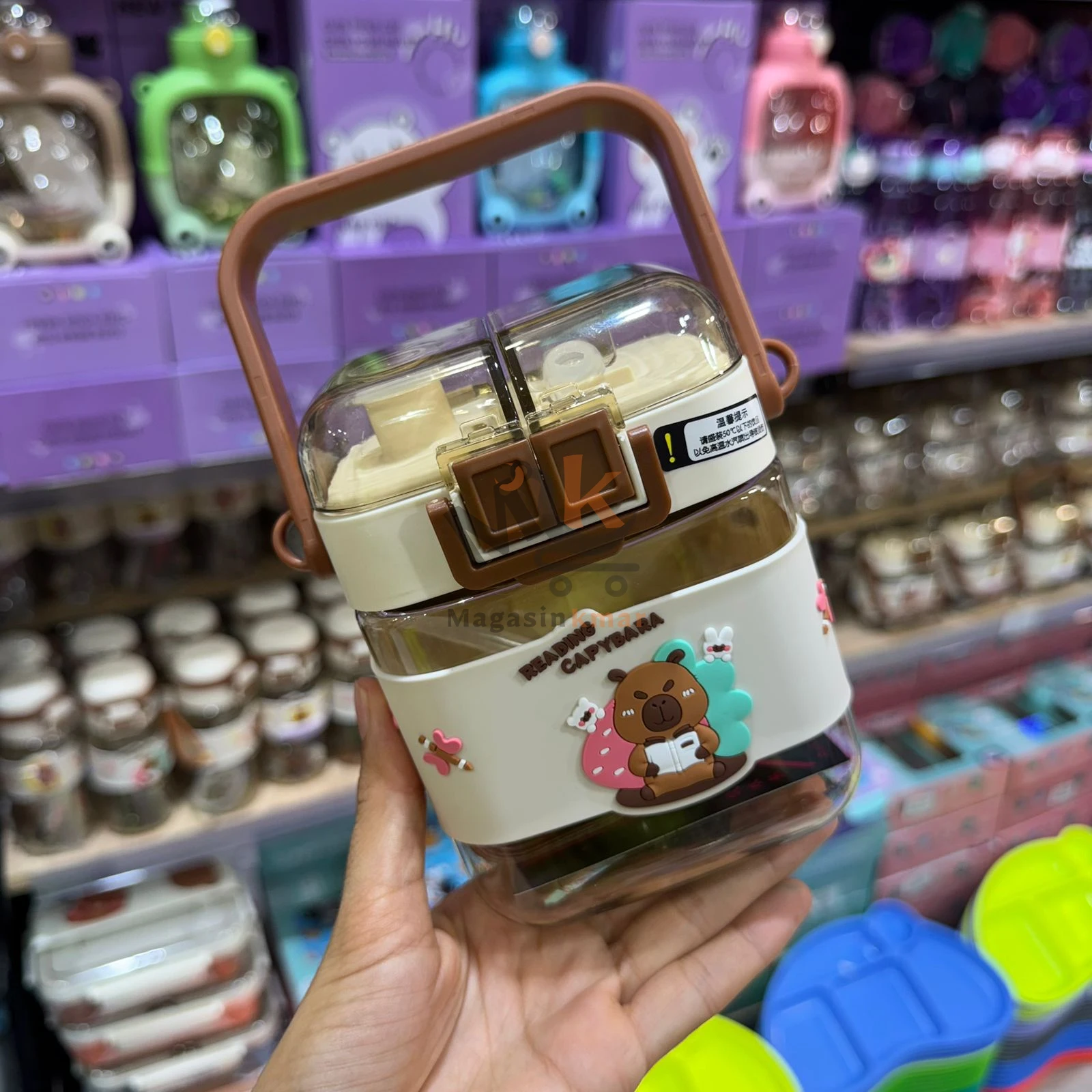 Bouteille d’eau en plastique alimentaire – 650 ml