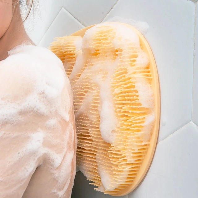 Tapis frottant en silicone pour dos et pieds – Massage et nettoyage