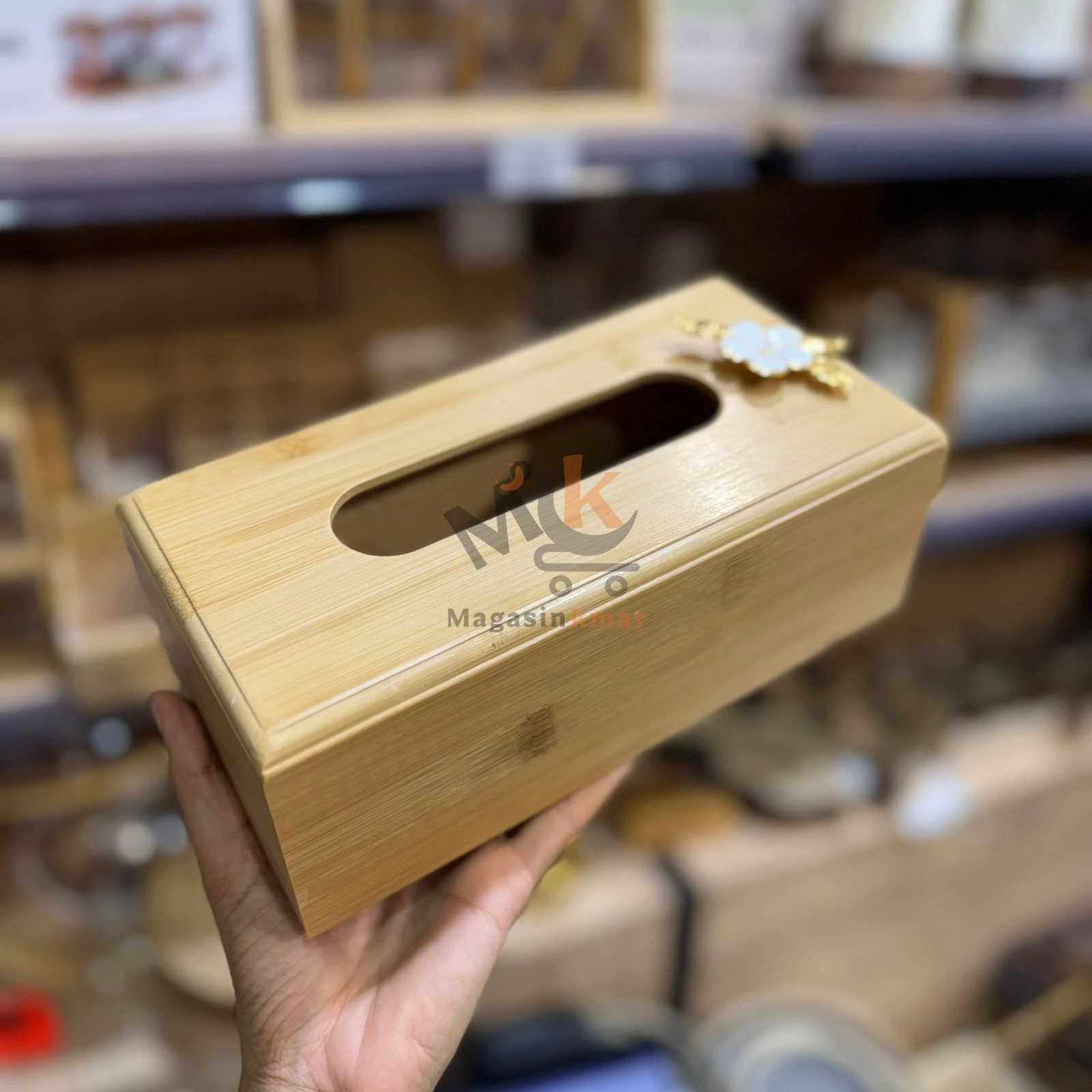 Porte-serviettes en bois naturel