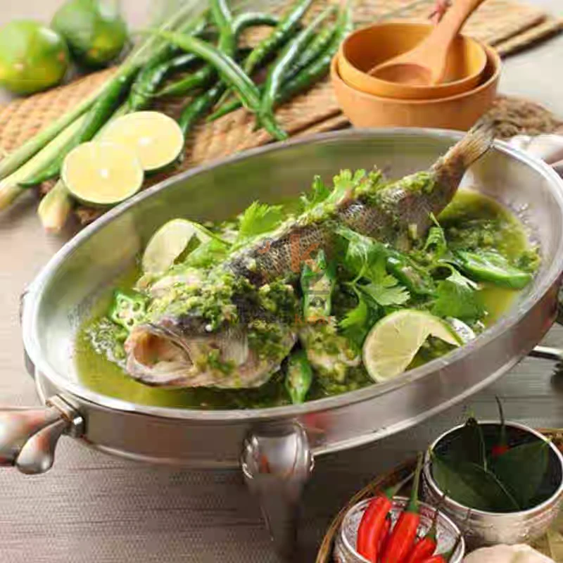 Sert à chaud Ovale en inox 2.2L