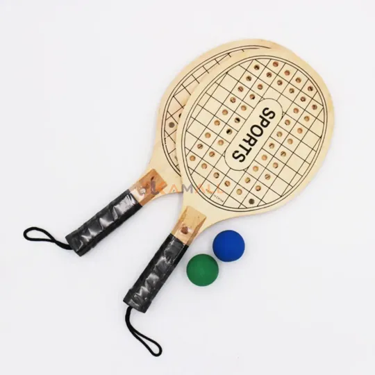 Raquette de Beach PM en Bois – Raquette légère pour jeux de plage et loisirs en extérieur