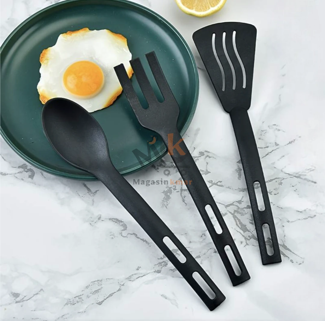 Set de 3 couverts en plastique alimentaire