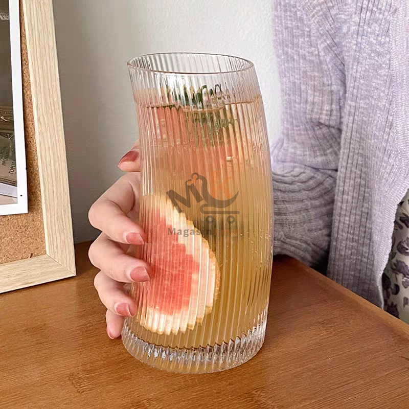 Lot de 6 coupes en verre inclinée