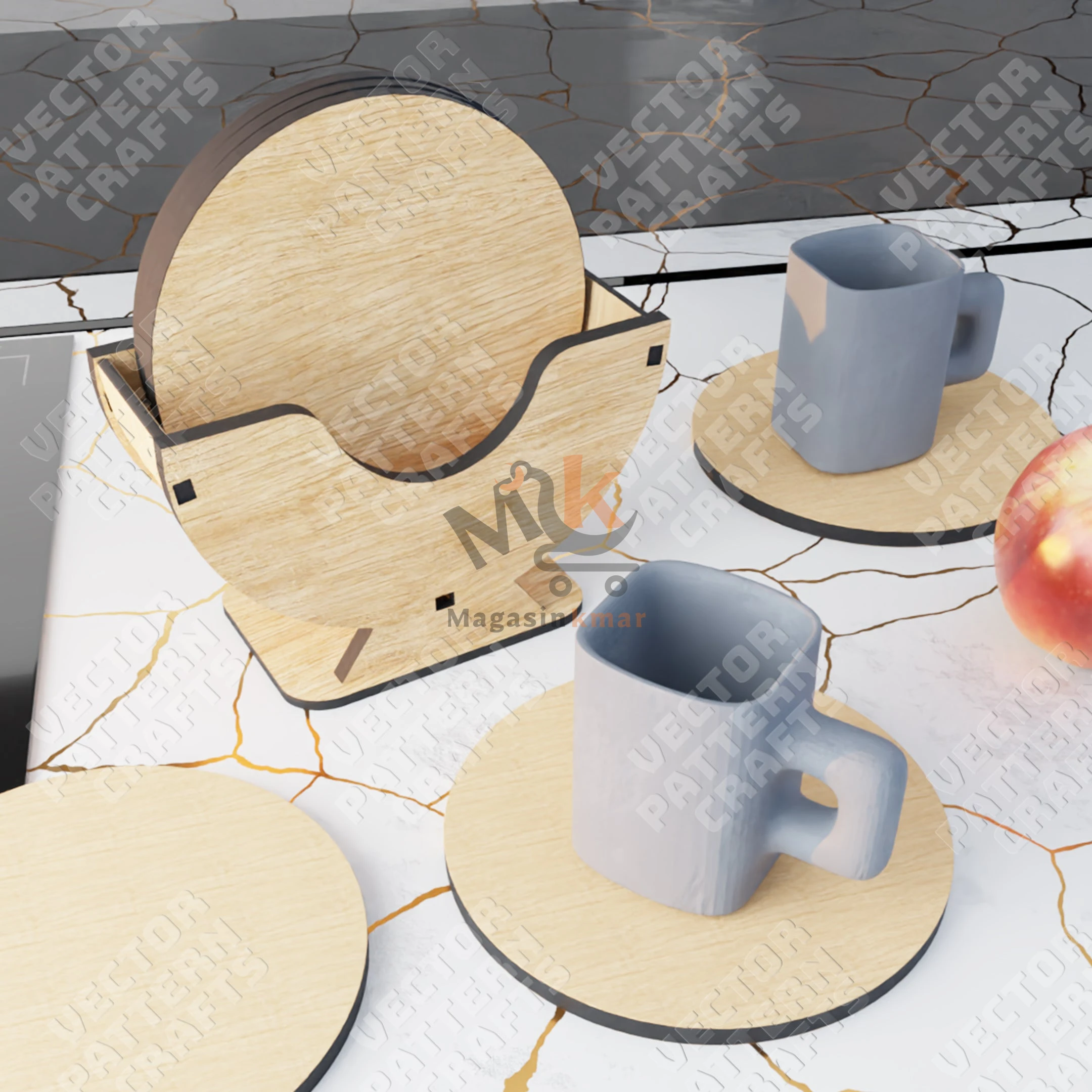 Support sous-plat en bois – Accessoire de table pratique et décoratif