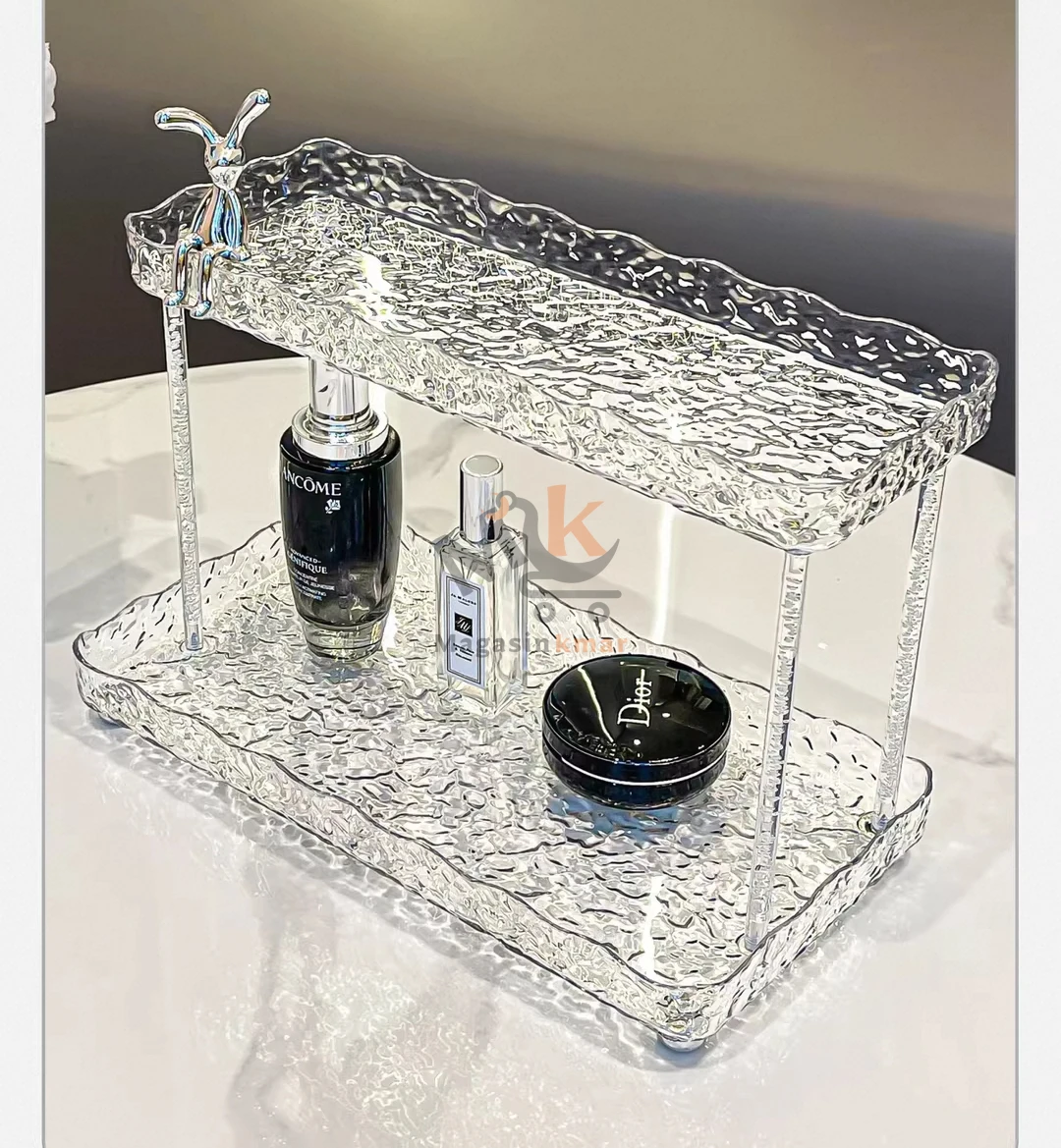 Étagère de rangement rectangulaire en plexi – 30*22*24 cm