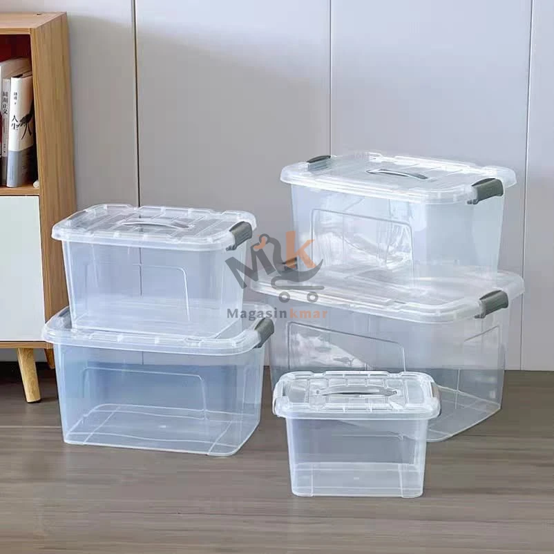 Boîte de rangement alimentaire 15L en plastique – Grande box hermétique avec couvercle